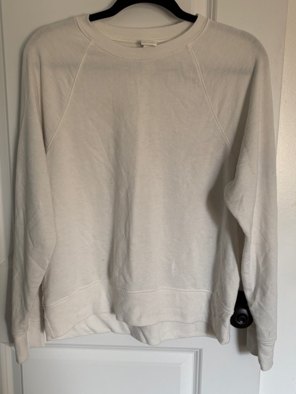 H&M Off-White Basic Crewneck Sweatshirt